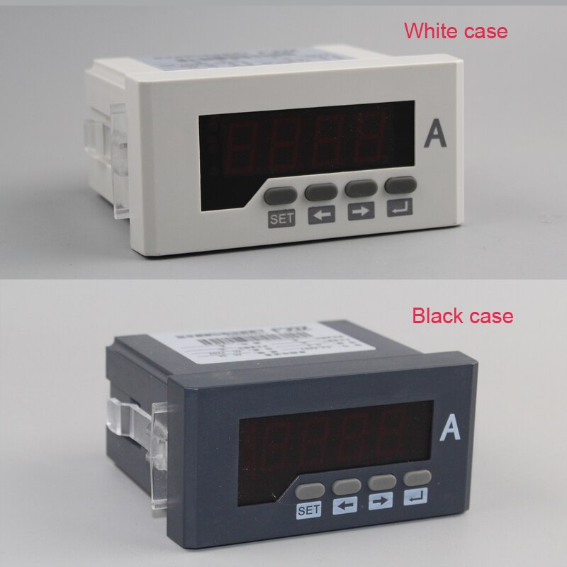 AC0-5A digital ammeter Panel meter current meter with High value alarm and low value alarm 2 ways relay output ampere meter