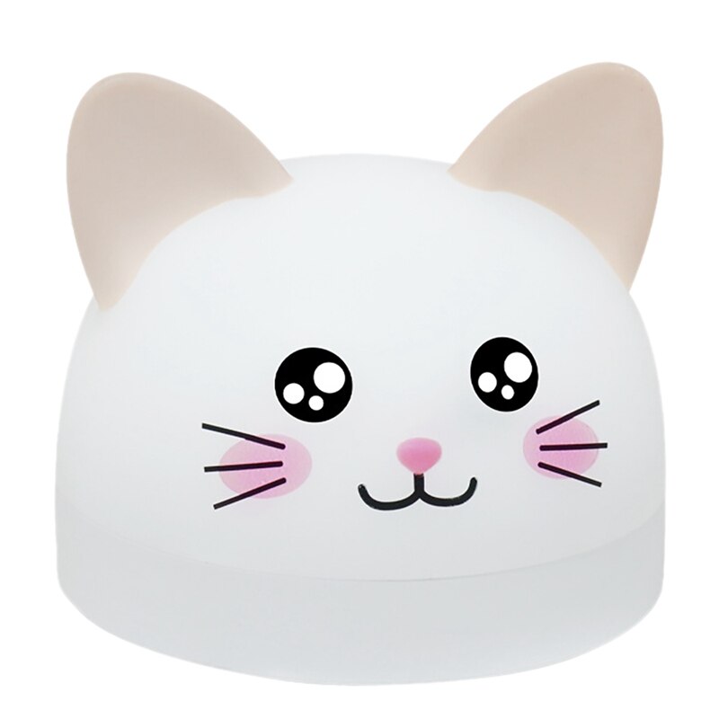 Réveil en forme de chat mignon pour enfants, 3 couleurs, LED, minuterie, veilleuse Rechargeable, pour enfants: Default Title