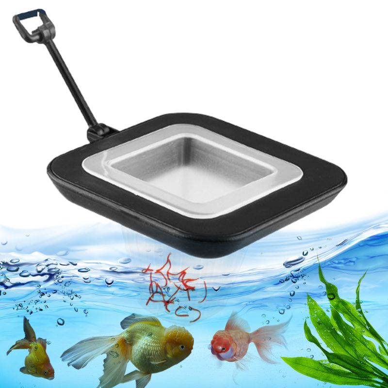 1 Juego de Acuario, pecera flotante, alimentador de alimentos, gusano, herramientas de alimentación para peces, juego de tazas de anillos, suministros
