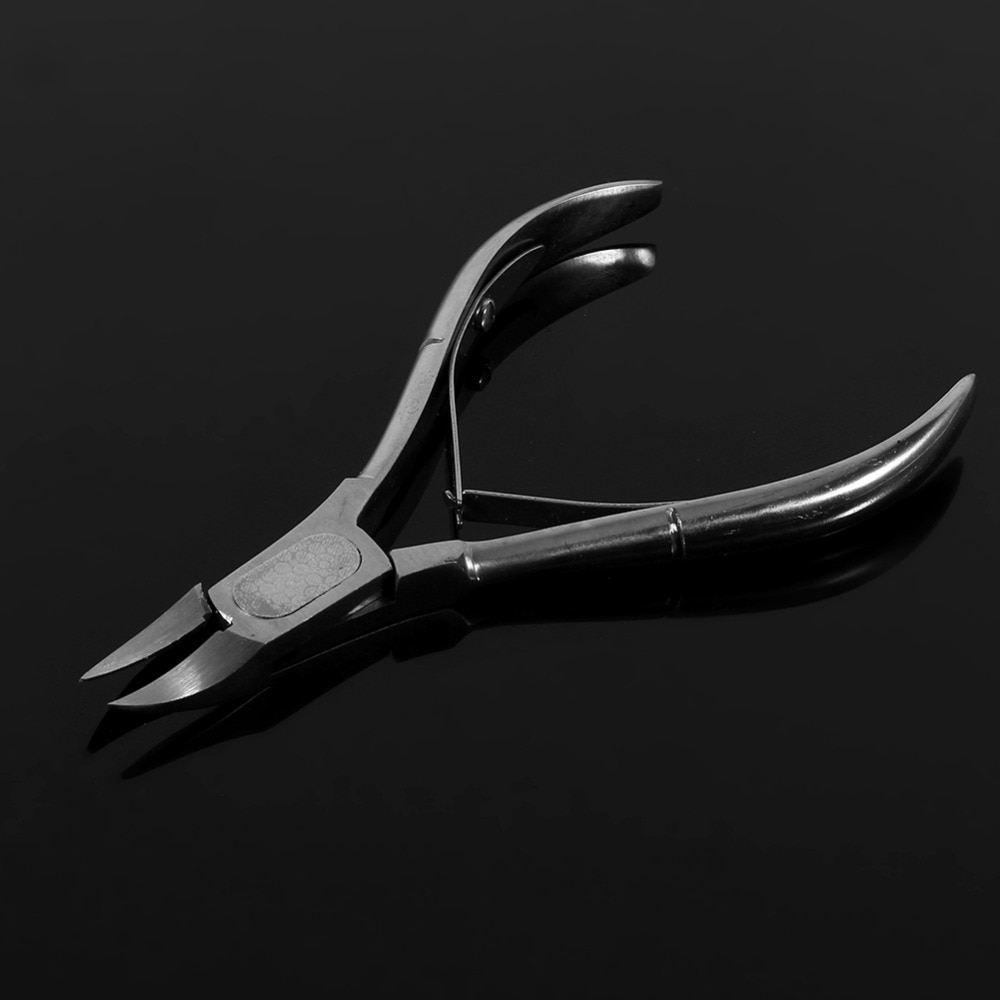 Pinza para cutícula de uñas de acero inoxidable, alicates para los dedos del pie, recortadora para manicura y pedicura, herramienta para cortaúñas de decoración de uñas