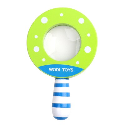 Baby Klassieke Speelgoed Caleidoscoop Hout Cutely Vergrootglas Speelgoed voor Kinderen Educatief Leren Exploring Ability Ontwikkelen Meisje Jongen: green