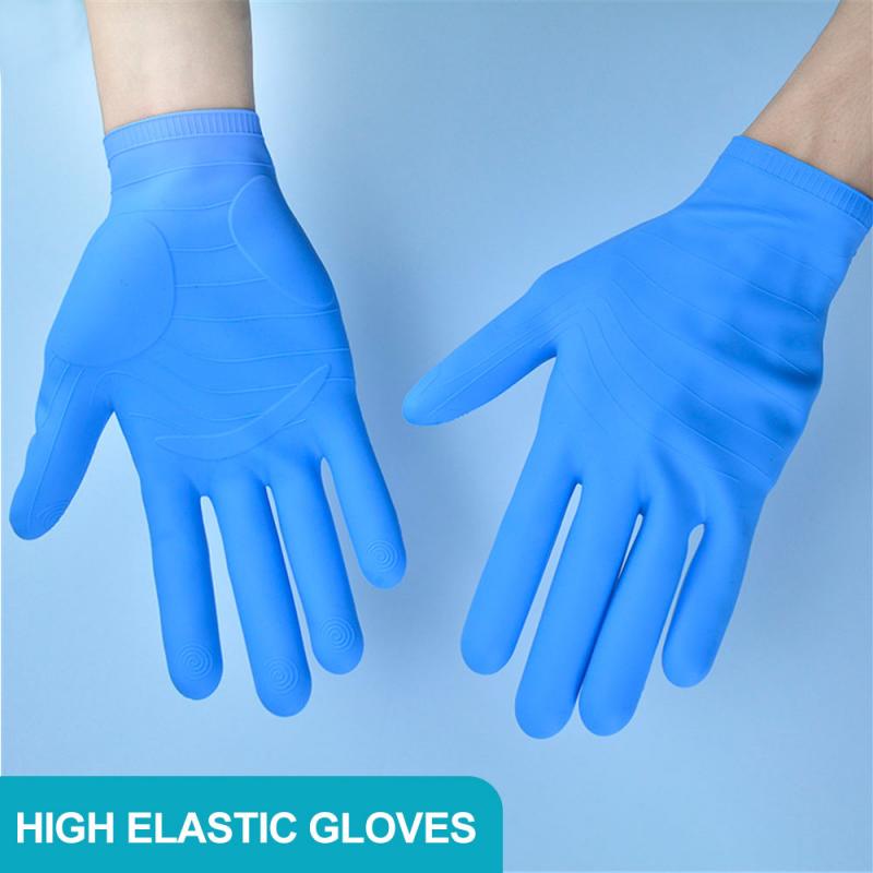 Guantes de nitrilo de alta temperatura, impermeables y resistentes al aceite, guantes de silicona reutilizables