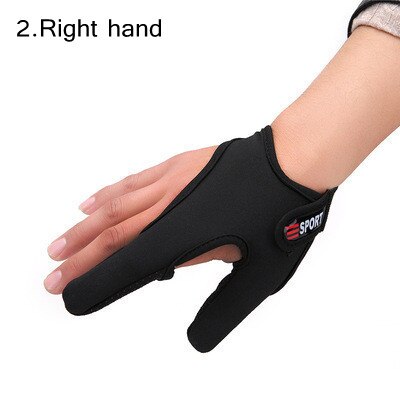 Gants de pêche antidérapants pour pêcheur, protection à doigt unique, pour Surfcasting, outils utiles: Black
