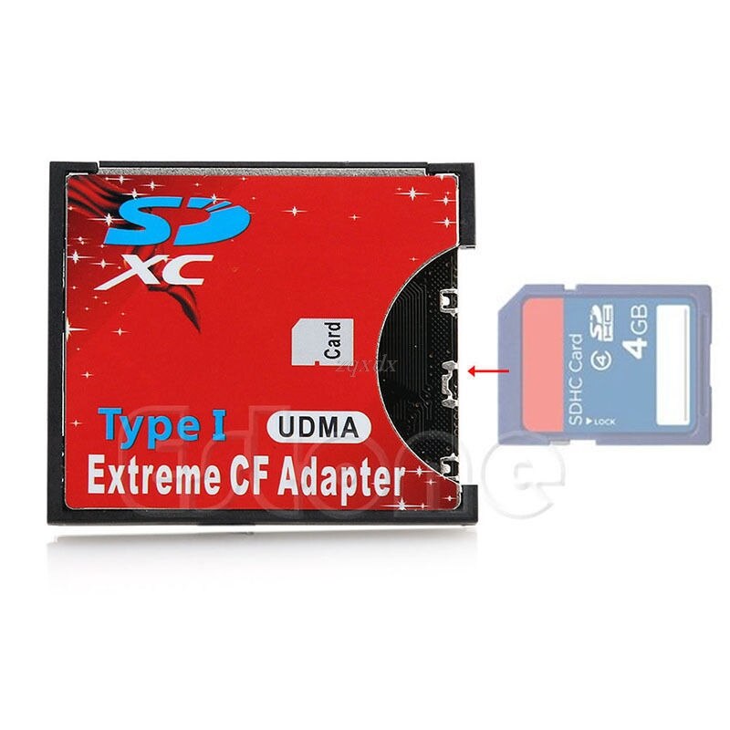 Speed Sdxc Sdhc Sd Naar Cf Compact Flash Geheugenkaart Reader Adapter Type I Hoge