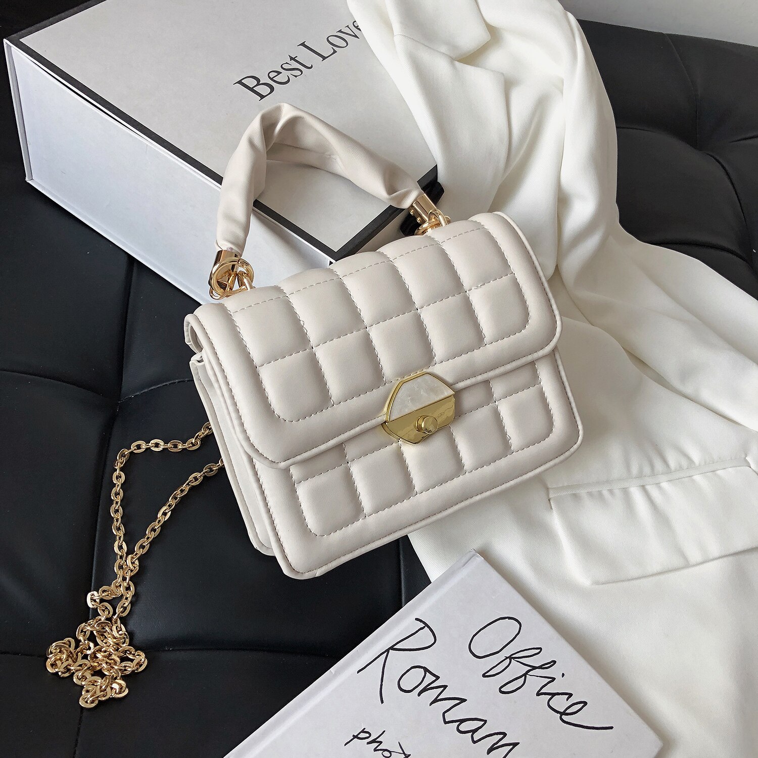 Cuoio dell'UNITÀ di ELABORAZIONE ottavino Ascella Borse per Le Donne 2020 Elegante Spalla Borse Da Viaggio Femminile Della signora di Modo Modello di Pietra del Sacchetto di Mano