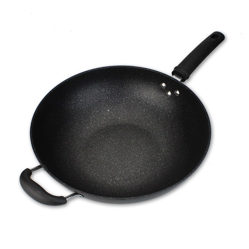 Stone wok non-stick wok multi-function cooking pot induction cooker pan household gas stove for pot