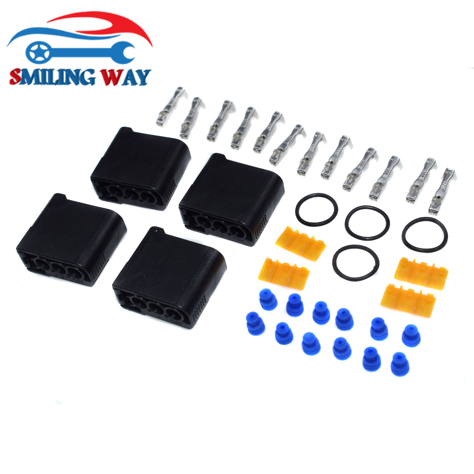 SMILING WAY# Ignition Coil Connector Harness Terminal Plug Seals Kit For Subaru Impreza WRX STi EJ20 EJ25 EZ30 2002