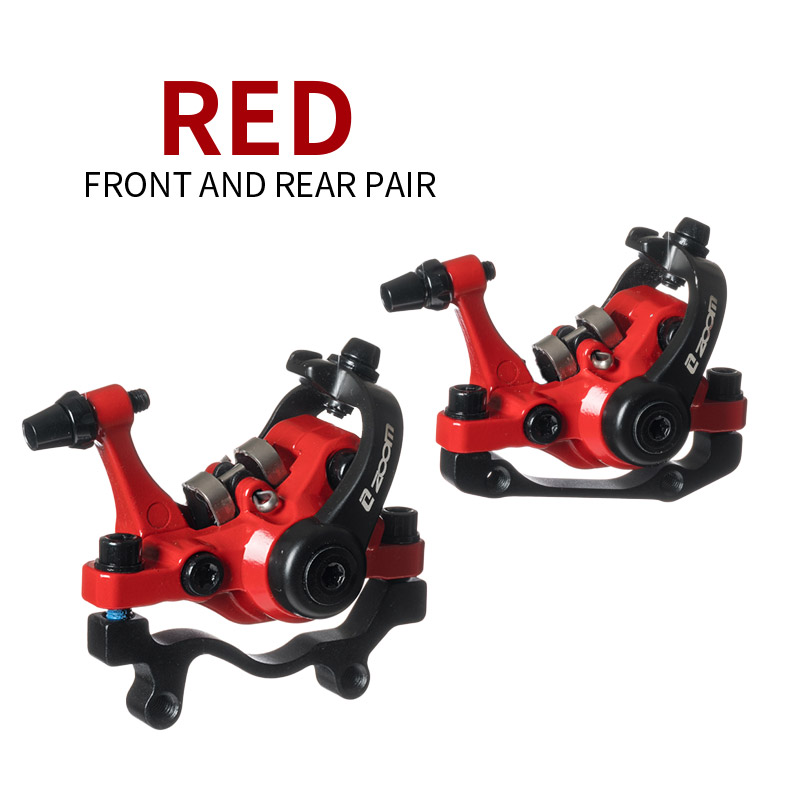 ZOOM DB680 MTB freno de disco de doble conductor IS/PM 160mm bicicleta de montaña pinza mecánica doble pistón bicicleta eléctrica de accionamiento Bilateral: Gris claro