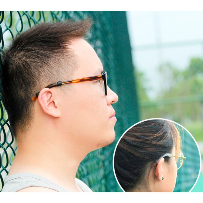 Support de lunettes avec crochets d&#39;oreille, antidérapant, poignées en Silicone, pour lunettes de sport, pointes de branches, L4ME