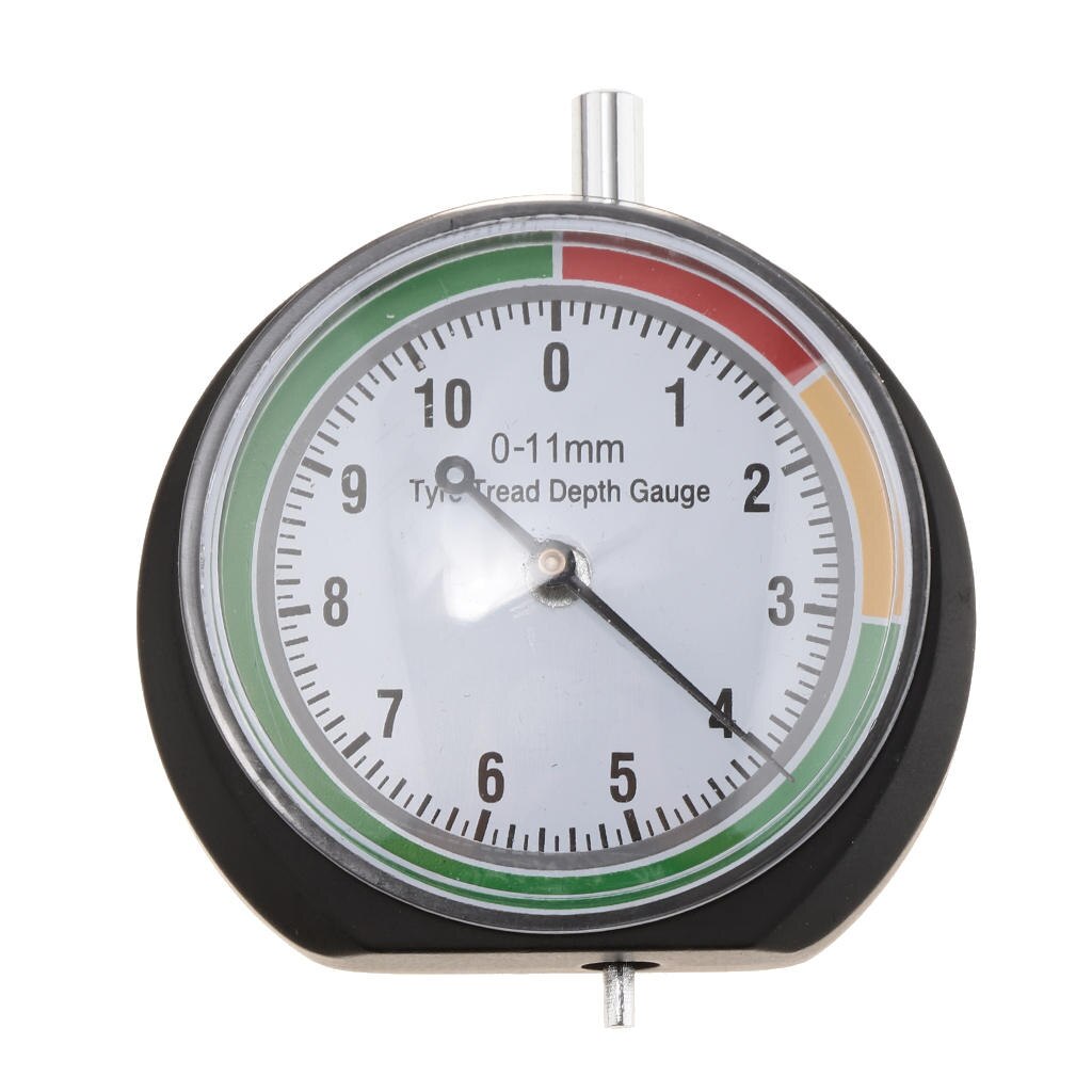 0-11mm Tyre Tread Depth Gauge Car Vehicle Motorcycle Trailer Wheel Measure Red/Yellow/Green Zones