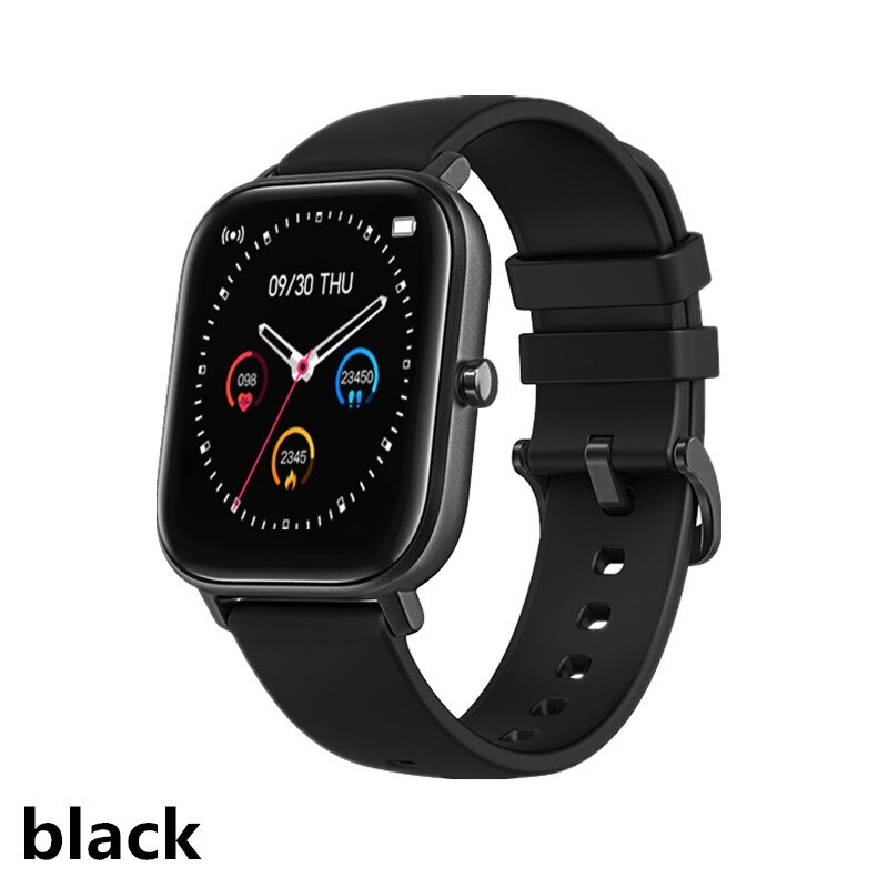 AMYNIKEER smart bracelet P8 smart watch heart rate monitoring bracelet fitness bracelet sleep blood pressure blood oxygen PK B58: black