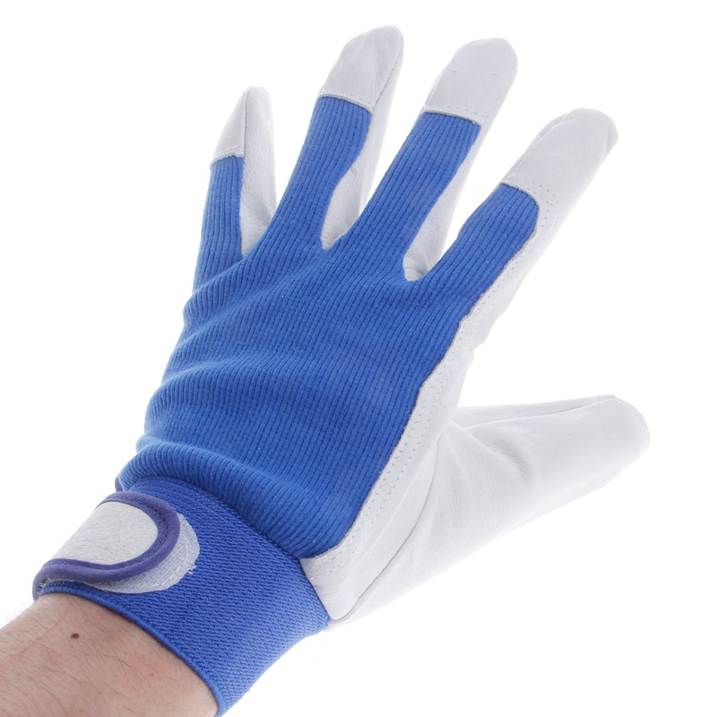 1 Paar Varkensleer Lederen Handschoenen Slijtvast Rijden Werken Reparatie Veilig Handschoenen