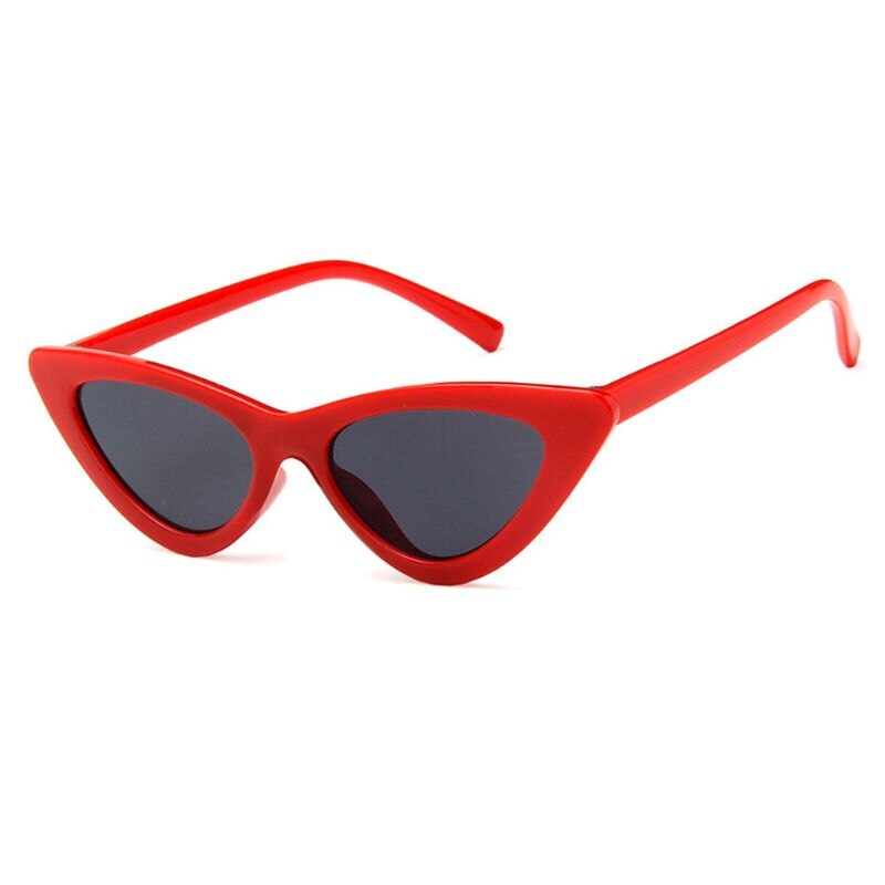 Cat eye solbriller børn mærke barn solbriller anti-uv baby solafskærmning pige dreng solbriller: Rød