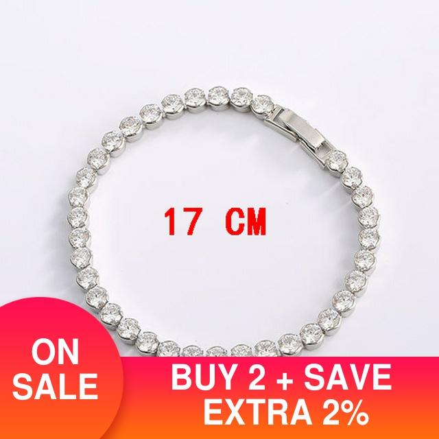 4Mm Luxe Ronde 925 Sterling Zilveren Armband Armband Voor Vrouwen Anniversary Sieraden Bulk Verkoop Moonso s5773