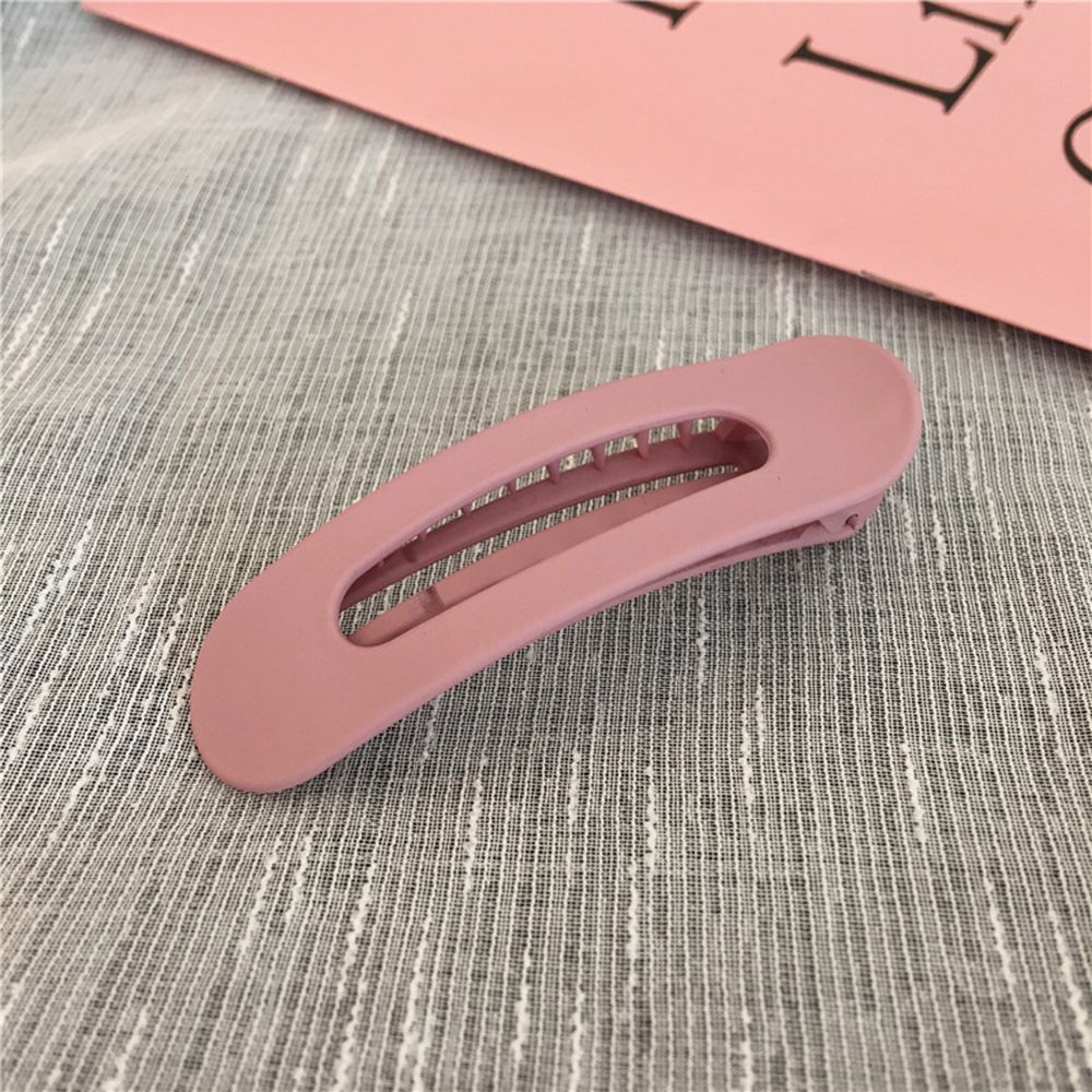 Pinzas grandes para cabello para mujer, horquillas de acrílico de estilo japonés, accesorios para el cabello, Color sólido: Pink