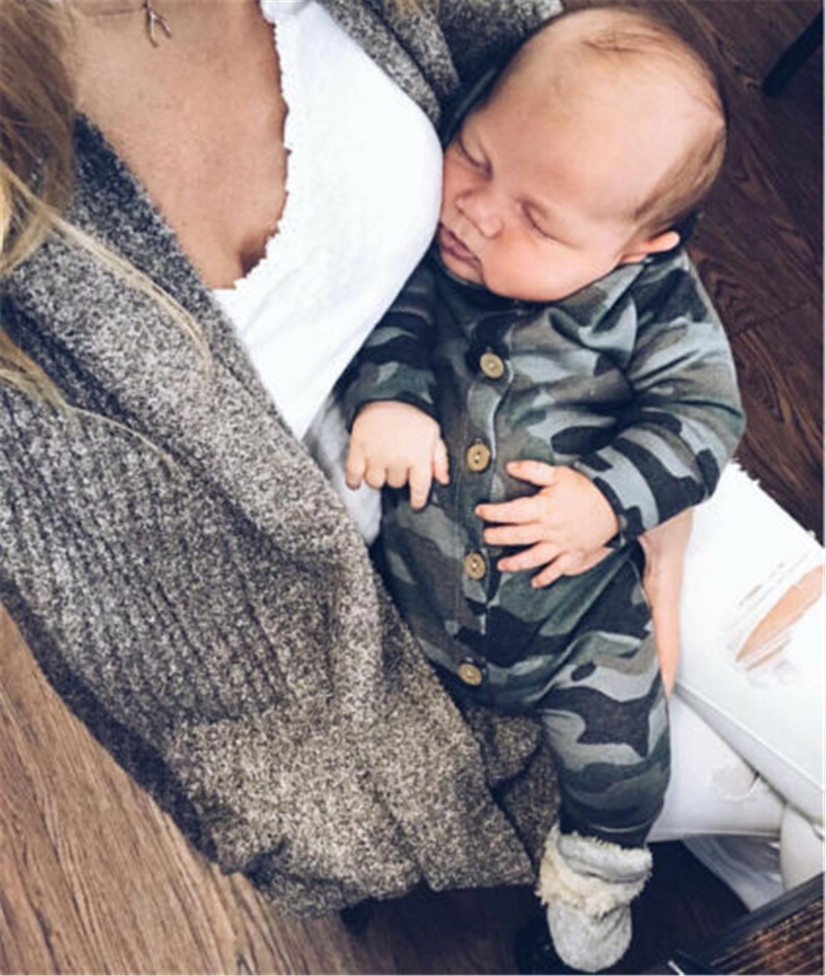 Emmababy Jongen Meisje Camouflage Hooded Romper Mode Jumpsuit Baby Kid Playsuit Outfit Kleding Voor Unisex
