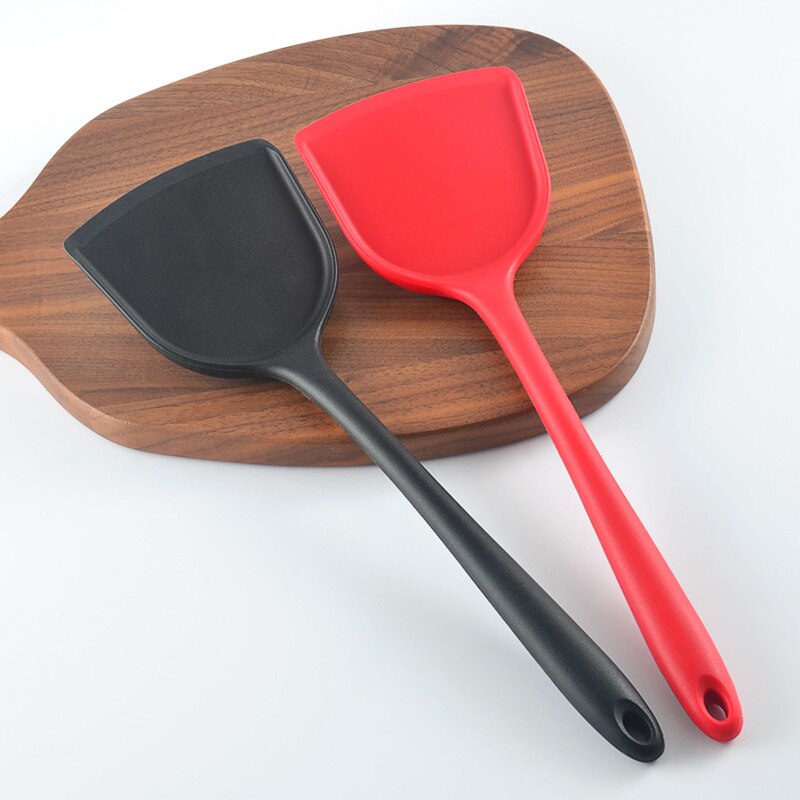 Silicone Spatula　 Household Non-stick Pot Spatula Kitchen One-piece High-temperature Resistant Chinese Style gui jiao chan Cooki