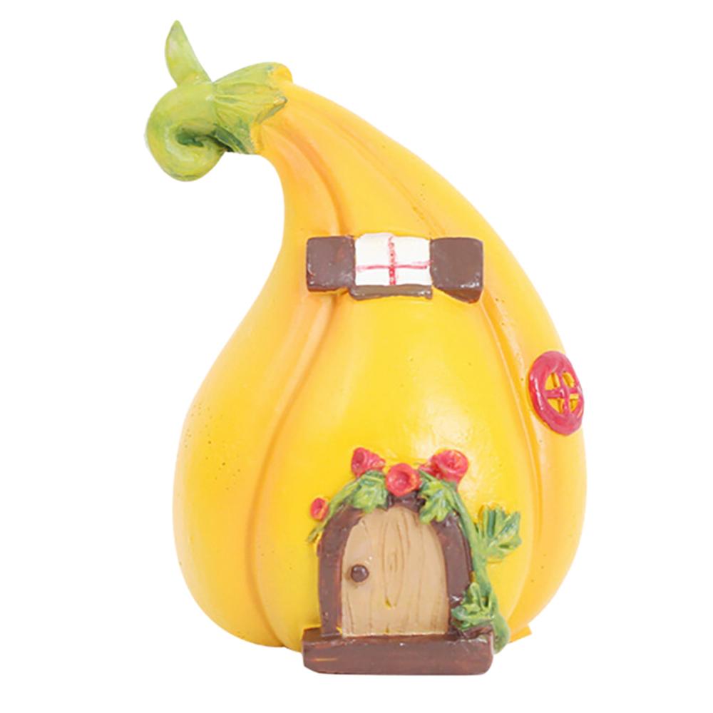Resin Landscape House Miniature House Fairy Home Garden Decoration Crafts Fairy Garden Pumpkin Room Decor: A3