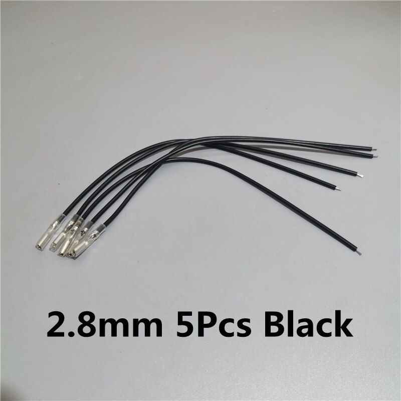 12mm 16mm 19mm 22mm 25mm Cable Socket for Metal Push Button Switch Wiring 2-6 Wires Stable Lamp Light Button: Black 2.8 5Pcs