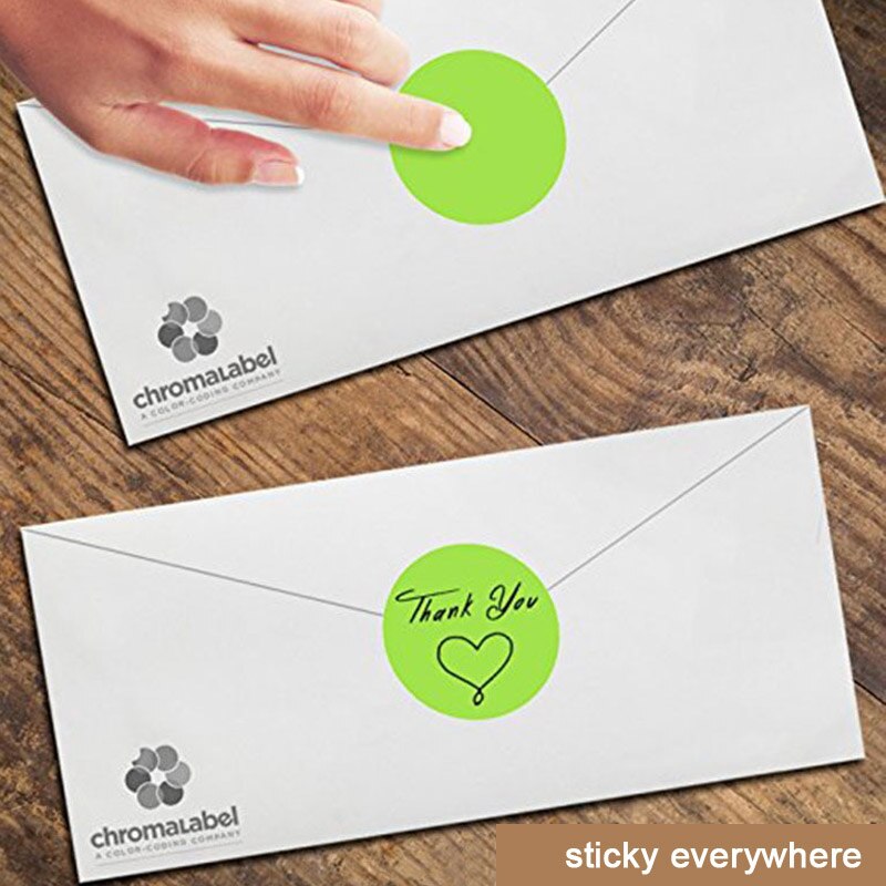 500Pcs/Roll Chroma Label Color Code Dot Labels Stickers 1 Inch Red Green White Yellow Blue Pink Black Purple Stationery Stickers