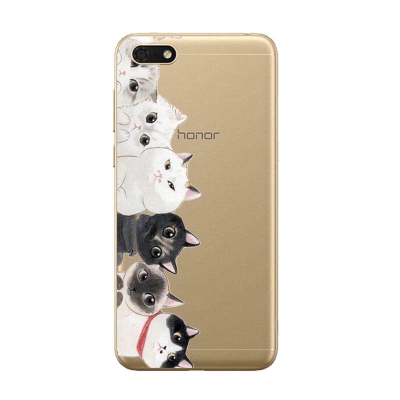 Siliconen Kat Case Voor Huawei Honor 7A Case 5.45 "Inch Zachte Telefoon Case Voor Honor 7A 7 Een DUA-L22 russische Back Cover Coque Bumper: 84