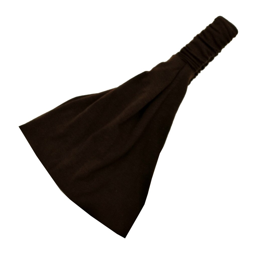 Bandeau Sport Vrouwen Effen Kleur Absorberen Zweet Hoofdband Elastische Hoofd Wrap Haarband Bandana Vrouwelijke Sport Hoofdband Voor Haar Tie: B