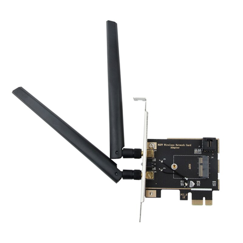 Wifi 6 Intel AX210 AX200 9260 8265 8260 M.2 Pci Express 1X Draadloze Adapter Converter Antenne Ngff M.2 Wifi Bluetooth Kaart