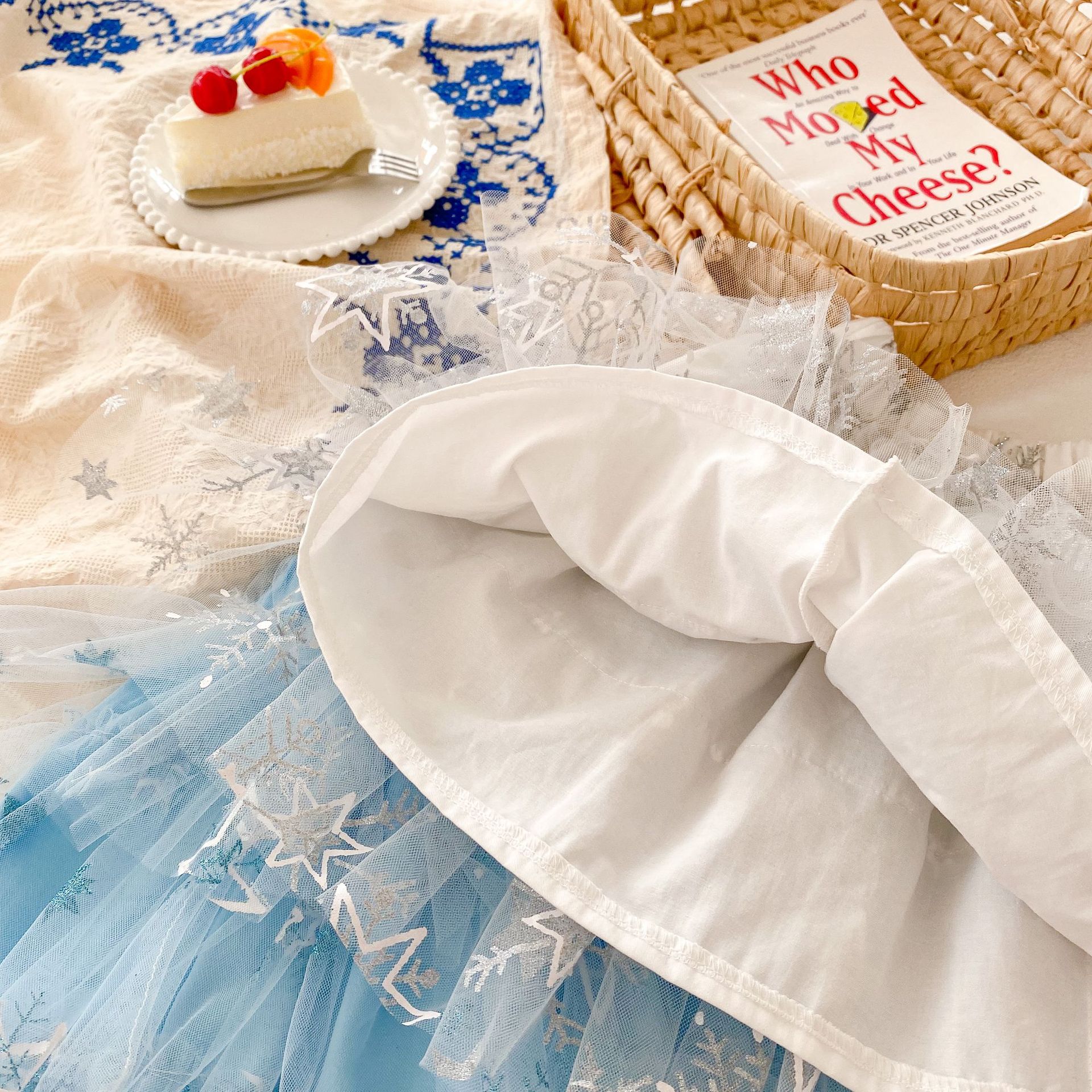 Meisjes Pailletten Ster Rokken Prinses Mesh Tutu Zomer Fantasy Sneeuwvlok Kinderen Baljurk Rok Zoete Baby Party Falda Tulle