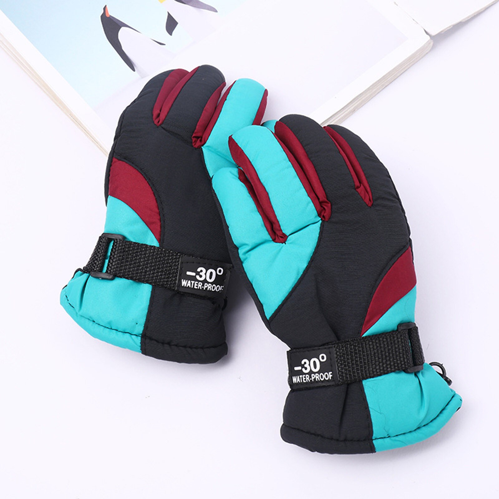 Winter Handschuhe Für freundlicher Jungen Mädchen Schnee Winddicht Fäustlinge Radfahren Fahrrad Fahrrad draussen Camping Sport Ski Warme Handschuhe 19-24 monat