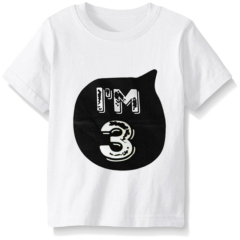 Sommer Baby Kleidung T-Shirt Spitzen freundlicher Kleidung der Mädchen Jungen 1 2 3 4 Jahr Geburtstag Outfit Kleinkind Kleinkind Partei Hemden Kostüm: White3