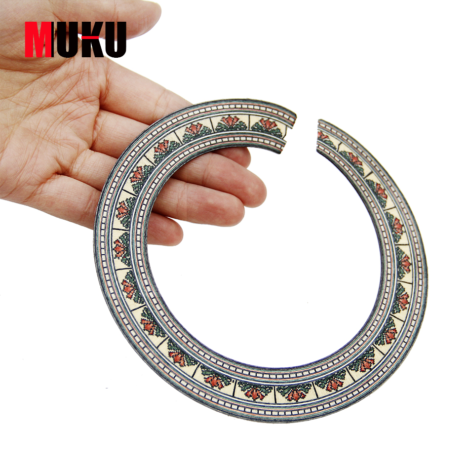 Wood Acoustic Guitar Soundhole Rosette Inlay Guitar Sound Hole Decoration 1 Piece