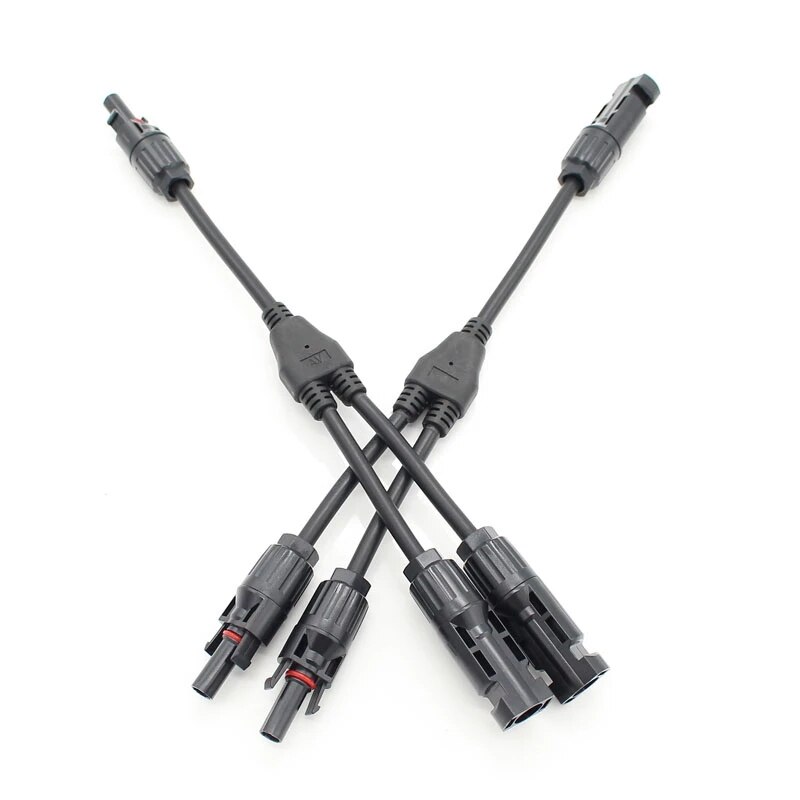 Solar PV Connector male and female Solar Panel Connectors 2T 3T 4T 5T 6T 2Y 3Y 4Y Multi T Y Branch PV Solar connector energy use: 2Y 1 Pair
