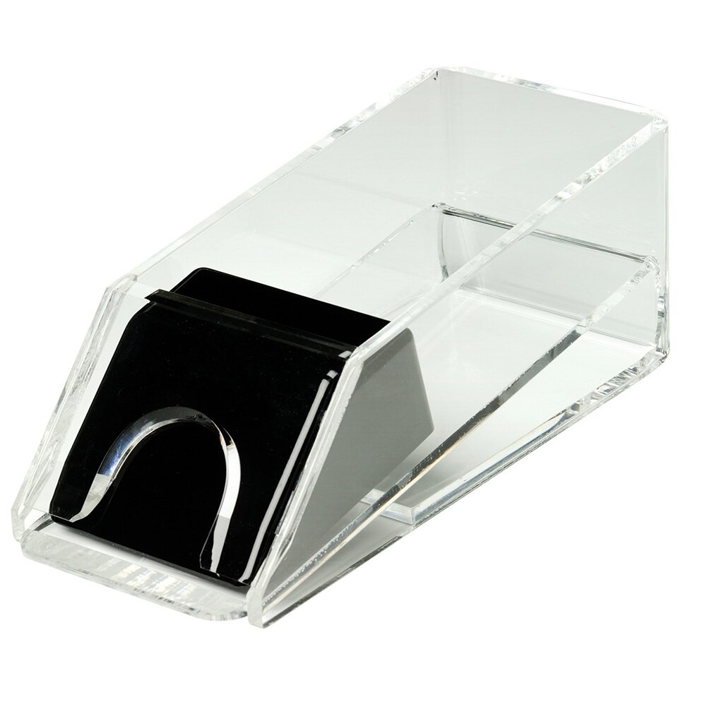 Professionelle Deluxe Poker karte schuh Transparent Schwarz Dealer Poker Karte Schuh Club Poker Spiel 4 decks Party spiel