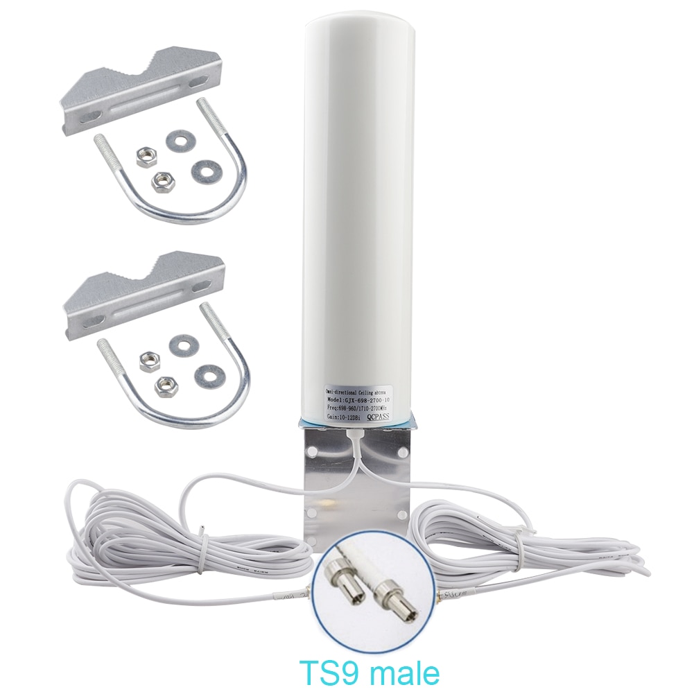 Antena WiFi CRC9 4G LTE, antena SMA 12dBi antenne 3G TS9 macho 5m, cable dual 2,4 GHz para Huawei B315 E8372 E3372 ZTE routers
