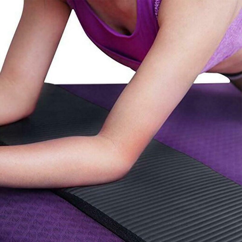 15mm dicke yogamatten mit komfortschaumstoff-knie- und ellbogenpolstern für yoga, pilates, indoor-übungen und fitnesstraining