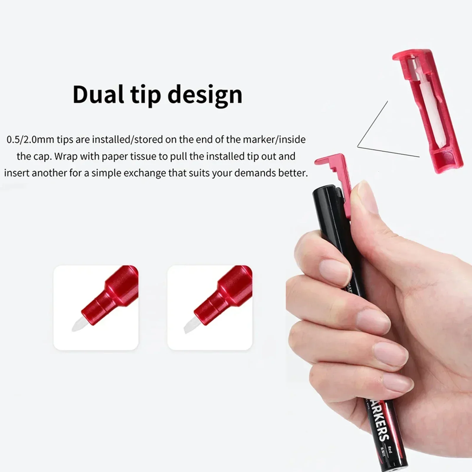 DSPIAE MKA-Stylo pinceau super métallique pour modèle Gundam Mech, 12 couleurs, tête souple à base d'eau, respectueux de l'environnement exécutif