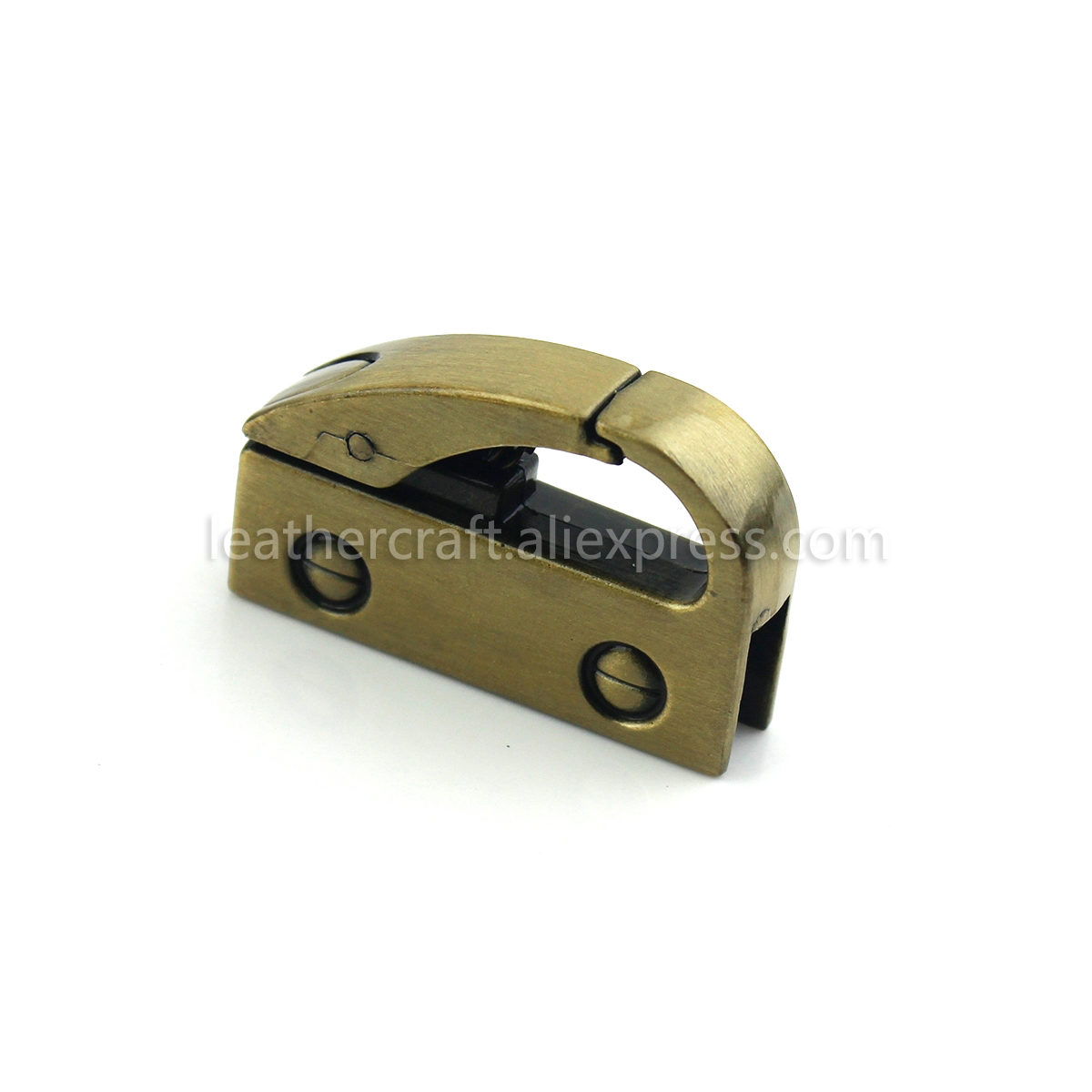 2 stk metalpose sideanker kile bøjle karbinhage klemmer karbinhage taske sidekant anker link hardware til taske pung strop: Bronze