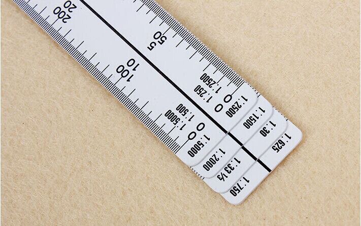 plastic straight plotting scale ruler measuring clothing grading ruler Engineering drawing for 20cm