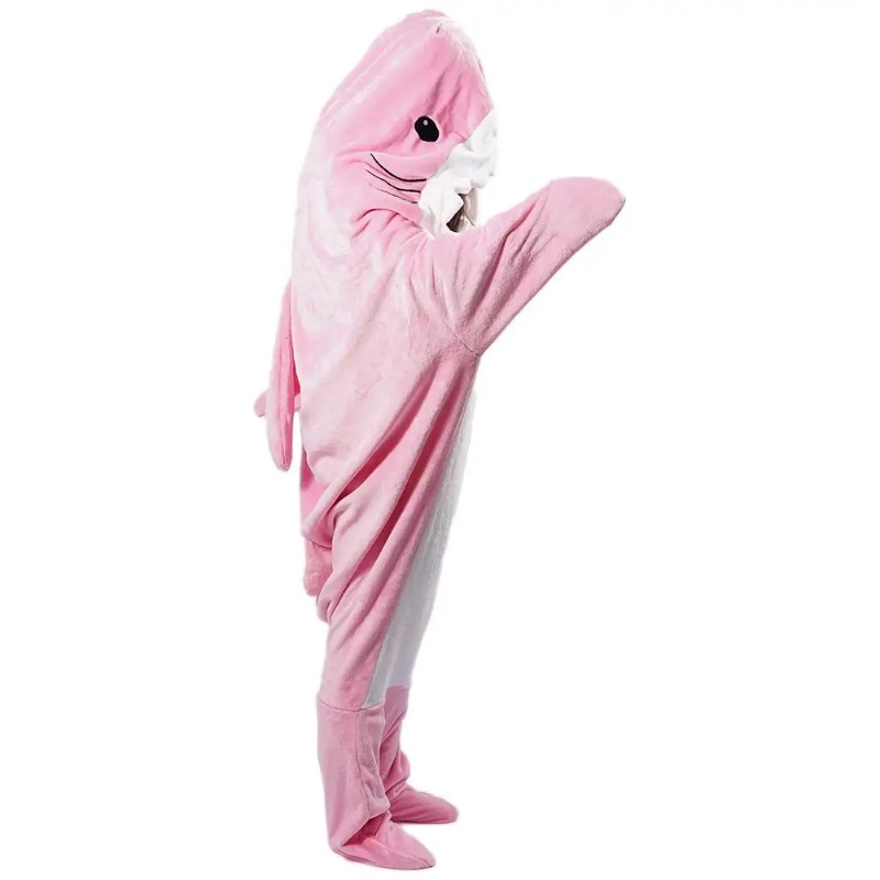 Pyjama à Capuche en Forme de Requin pour Adulte, Sac de Couchage et Amusant, Vêtement de Maison, Hiver: 100x140cm / green