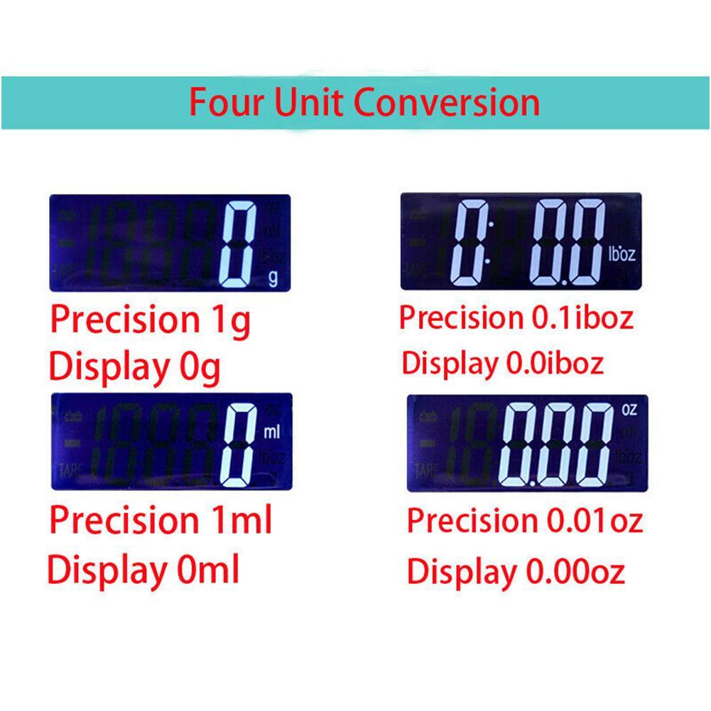 Household Digital Kitchen Scale Electronic Stainless Scales Food Steel Measuring Tools Weight Balance F5F8