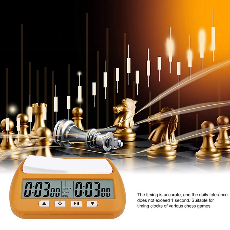 Chess Clock, Digital Chess Timer &amp; Game Timer, 3-In-1 Multipurpose Portable Clock