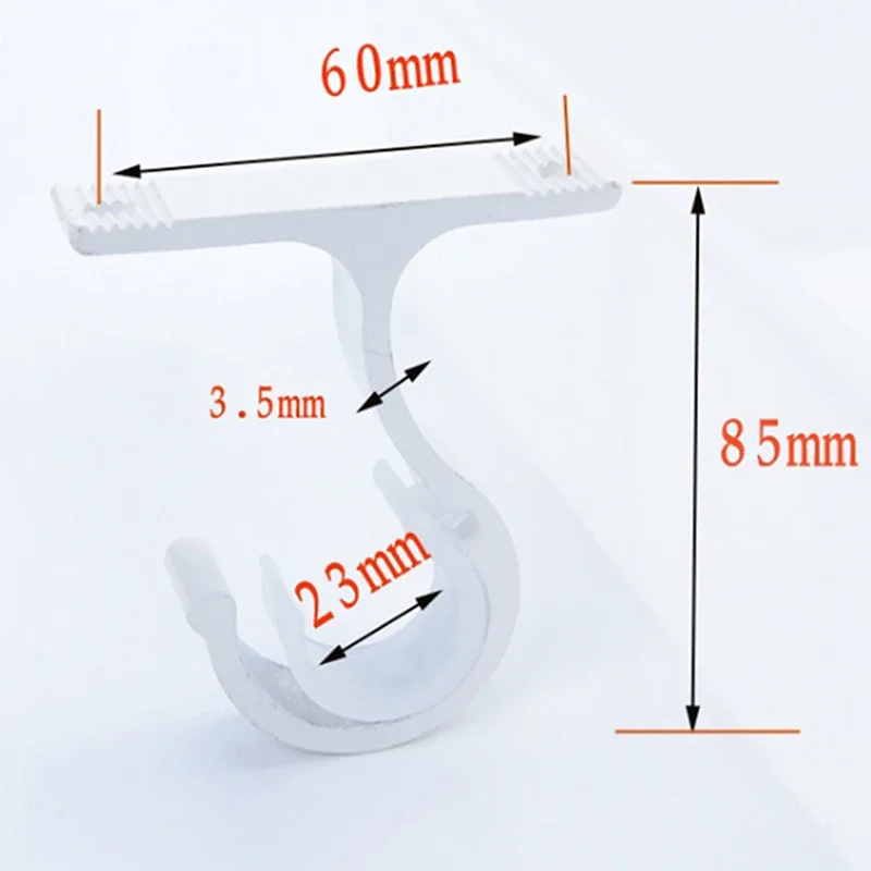 Soporte para cortinas fuerte, varilla romana, soporte para riel de ropa de aleación de aluminio, ganchos de pared para el hogar y el baño, accesorios decorativos