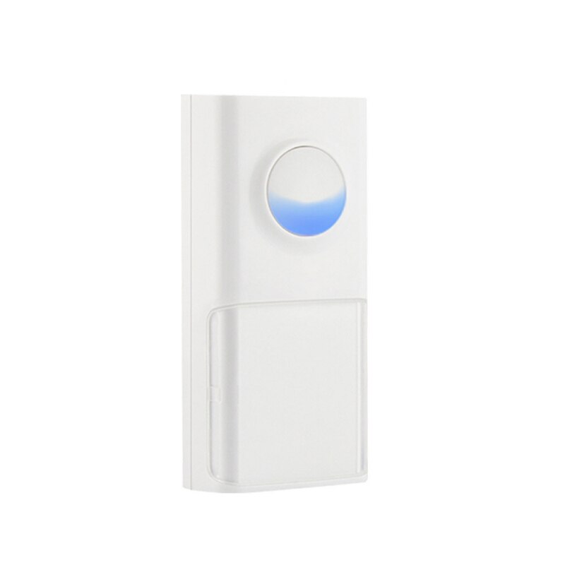 433MHZ Wireless Bell Set Smart Doorbell Home USB Power Supply 58 Songs IP55 Waterproof Receiver Button Smart Home Door Bell: white 1button