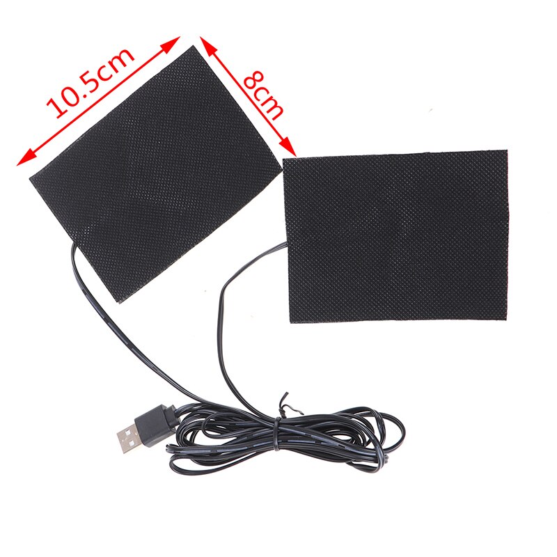 Almohadilla de calefacción eléctrica USB, 3 engranajes, temperatura ajustada, chaleco térmico DIY, chaqueta, ropa, guantes, zapatos, almohadillas calentadas,