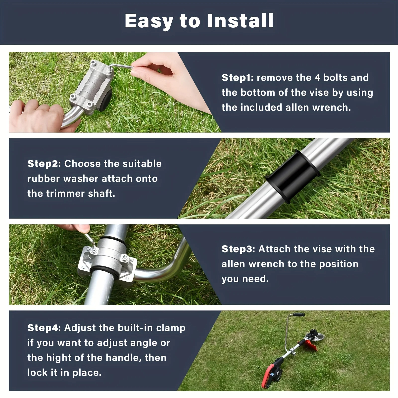 Trimmer griff-Ergonomischer Trimmer griff Unkraut schneider griff Rasens ch neider griff für Rasen pflege Trimmer griff für Unkraut wächter