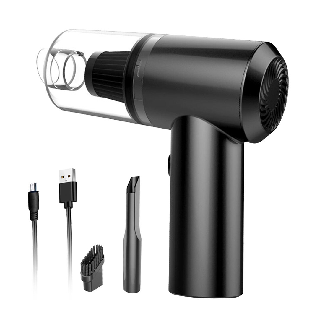 Wireless Car Vacuum Cleaner 4500pa/5000pa Handheld Portable Mini Wet/Dry Auto Vacuum Cleaner for Car Interior & Home Cleaning: wireless black