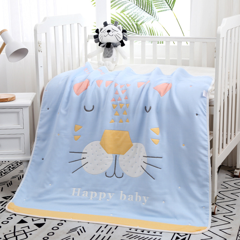 Edredón de invierno para bebé, manta gruesa para bebé, edredón de algodón de 10 capas de 110x110cm, juegos de ropa para niños, artículos para recién nacidos: 05-110x110cm