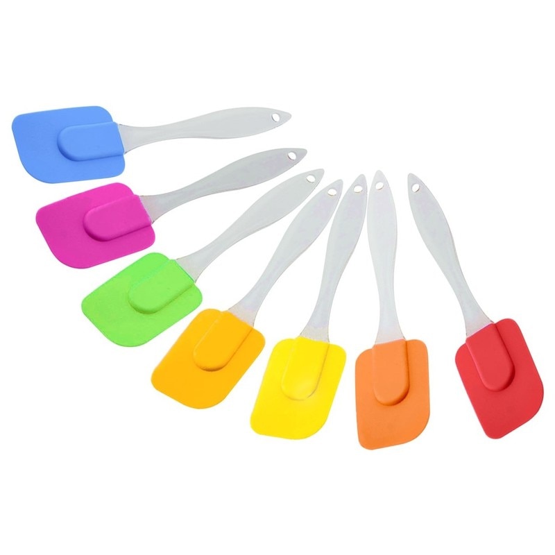 1PCS Silicone Cake Scraper Multi purpose Scraper Spatula Utensil Cooking Baking High Temperature Resistance Brushes Kitchen