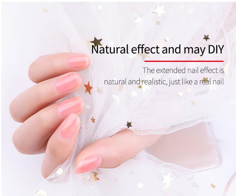 Zijde Glasvezel Nail Form Acryl Nail Extension Papier Extension Gel Nail Toegang Niet Te Breken Natuurlijke
