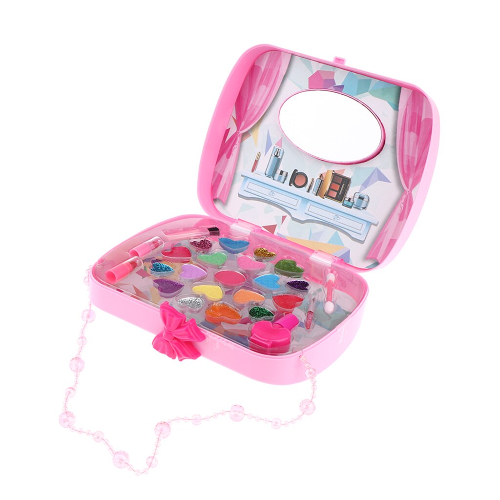 Schminksets zum rollenspiel für mädchen, spielzeug, kosmetikset, handtasche, rosa, vorschulspielzeug
